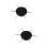 2Pièces Kit Dotting Tool Noir Acier Pour Ongles 9