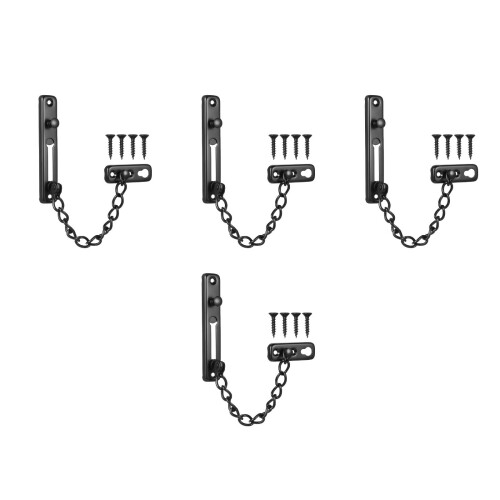 4Pièces Verrous Maison En Acier Inoxydable Noir 1