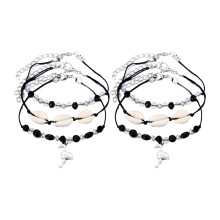 6Pièces Bracelets De Shell Et Perles Design Unique Pour Fête