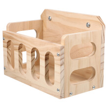 3Pièces Mangeoires En Bois Durable Khaki Pour Cage De Hamster