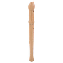 2Pcs Beige Peach Wood Clarinet for Kids Detachable Two-Section 8-Hole