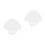 2Pcs Ceramic Cake Stand White Footed Dessert Display Plates for Home 6