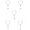 5Pcs Stylish Alloy Decorations for Mirror Hanging 9