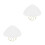 2Pcs Ceramic Cake Stand White Footed Dessert Display Plates for Home 7
