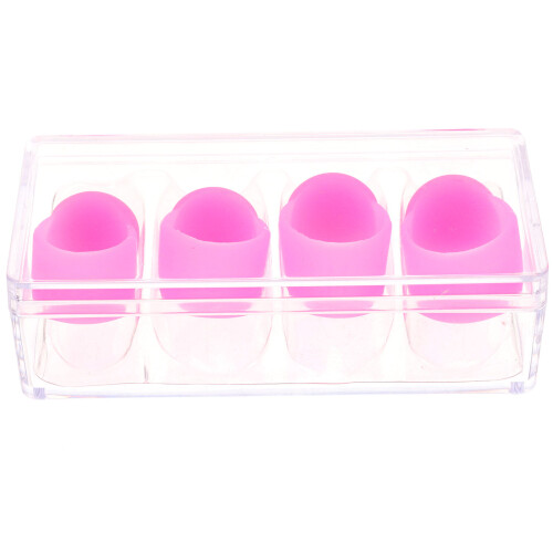 16Pièces Caches Doigts En Silicone Rose Pour Drum Et Percussion 1