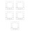 5Pcs Silver Acrylic Stick on Wall Clocks Large Square Mirror Decor DIY 4