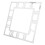5Pcs Silver Acrylic Stick on Wall Clocks Large Square Mirror Decor DIY 1