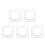 5Pcs Silver Acrylic Stick on Wall Clocks Large Square Mirror Decor DIY 7