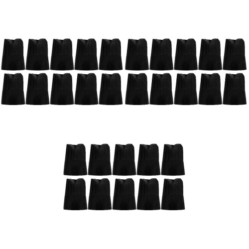 30Pcs Black Kitchen Chef Hats Disposable Non-Woven Catering Work Hat 1
