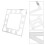 5Pcs Silver Acrylic Stick on Wall Clocks Large Square Mirror Decor DIY 10
