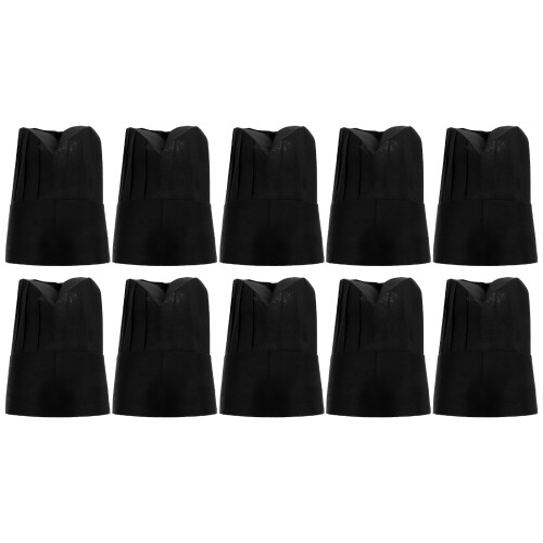 30Pcs Black Kitchen Chef Hats Disposable Non-Woven Catering Work Hat