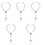 5Pcs Stylish Alloy Decorations for Mirror Hanging 4