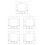 5Pcs Silver Acrylic Stick on Wall Clocks Large Square Mirror Decor DIY 6