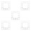 5Pcs Silver Acrylic Stick on Wall Clocks Large Square Mirror Decor DIY 8
