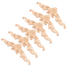 36Pièces Bois Beige Sculpté Décor Écologique