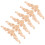36Pièces Bois Beige Sculpté Décor Écologique 1