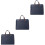 3Pièces Sacs Professionnels Zip Pour Documents 4