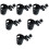 6Pièces -Gobelets Poussette Noir Sécurisé Portable 7