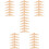 36Pièces Bois Beige Sculpté Décor Écologique 9