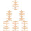 36Pièces Bois Beige Sculpté Décor Écologique 8
