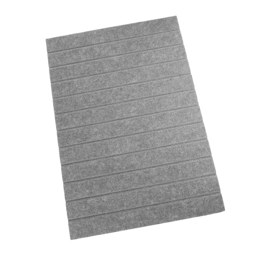 4Pcs Grey Felt Pinboards for Office Wall with Self-Adhesive Design
