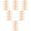 36Pièces Bois Beige Sculpté Décor Écologique 7