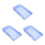 3Pcs Sky-Blue Pc Baby Proof Outlet Covers Electrical Socket Protection 5
