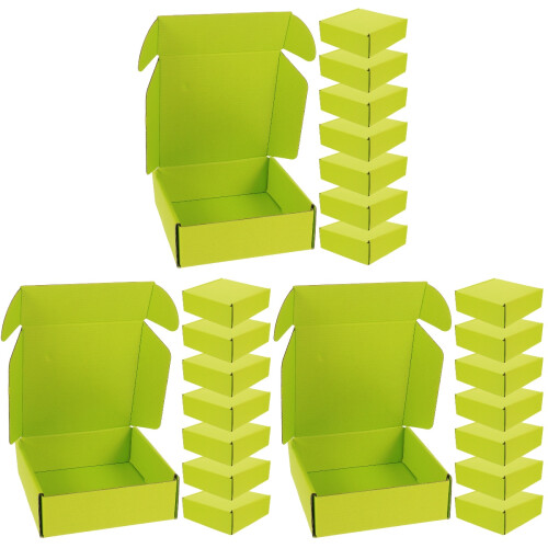 24Pcs Corrugated Paper Storage Boxes Light Packing Boxes 1