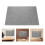 4Pcs Grey Felt Pinboards for Office Wall with Self-Adhesive Design 9