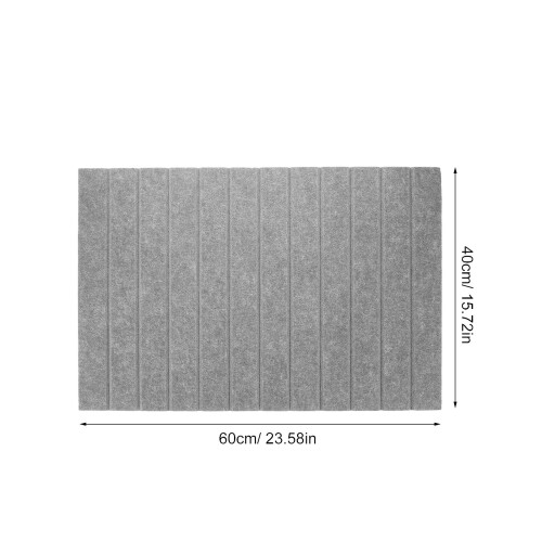 4Pcs Grey Felt Pinboards for Office Wall with Self-Adhesive Design 2