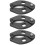3Pcs Adjustable Gland Nut Wrench Black Iron Hydraulic Cylinder Spanner 8