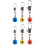 100Pièces Kit Réparation Canne À Guides 5
