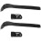 10Pcs Multifunctional Black Roller Skate Buckle Straps Comfortable PP 2