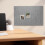 4Pcs Grey Felt Pinboards for Office Wall with Self-Adhesive Design 6