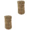 2Pcs Straw Haystack Ornament Small DIY Garden Decor Light Green 4