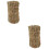 2Pcs Straw Haystack Ornament Small DIY Garden Decor Light Green 7