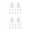 80Ensembles Petits Bracelets Chapelet Bois Sachets Pour Communion 8
