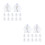80Ensembles Petits Bracelets Chapelet Bois Sachets Pour Communion 6