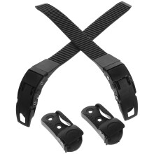 10Pcs Multifunctional Black Roller Skate Buckle Straps Comfortable PP