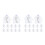 80Ensembles Petits Bracelets Chapelet Bois Sachets Pour Communion 4
