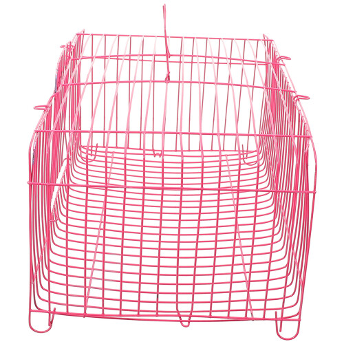 2Pièces Cage Perroquet Portable Rose Pour Oiseaux, Extérieure 1