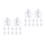 80Ensembles Petits Bracelets Chapelet Bois Sachets Pour Communion 3