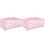 2Pièces Cage Perroquet Portable Rose Pour Oiseaux, Extérieure 4