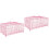 2Pièces Cage Perroquet Portable Rose Pour Oiseaux, Extérieure 6