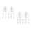 80Ensembles Petits Bracelets Chapelet Bois Sachets Pour Communion 7