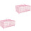 2Pièces Cage Perroquet Portable Rose Pour Oiseaux, Extérieure 5