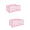 2Pièces Cage Perroquet Portable Rose Pour Oiseaux, Extérieure 9