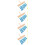 4Pièces Carillon Percussion 8 Barres Bleu Bois Acier Usage Décoratif 10