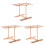 3Pcs Assorted Color Pasta Drying Rack Noodle Hanger Detachable 2