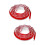2Pcs White Silicone Shower Threshold Strip Water Stopper for Home 7